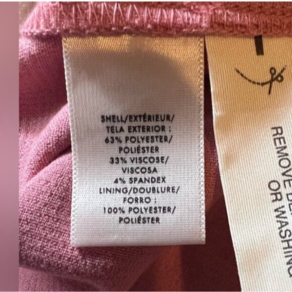 Ann Taylor Dress 18 Pink Washable Stretch Career Church 3/4 Long Sleeve NWT NEW - Picture 12 of 12